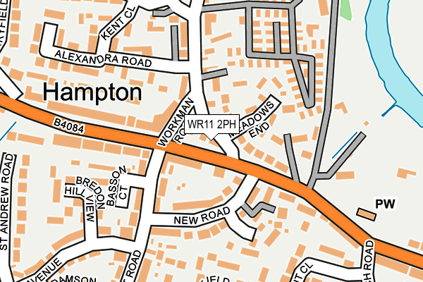 WR11 2PH map - OS OpenMap – Local (Ordnance Survey)