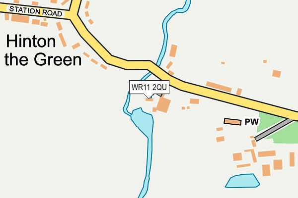 WR11 2QU map - OS OpenMap – Local (Ordnance Survey)