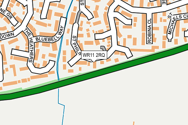 WR11 2RQ map - OS OpenMap – Local (Ordnance Survey)