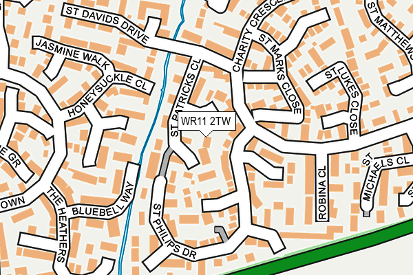 WR11 2TW map - OS OpenMap – Local (Ordnance Survey)