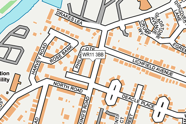 WR11 3BB map - OS OpenMap – Local (Ordnance Survey)