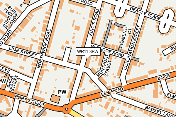 WR11 3BW map - OS OpenMap – Local (Ordnance Survey)