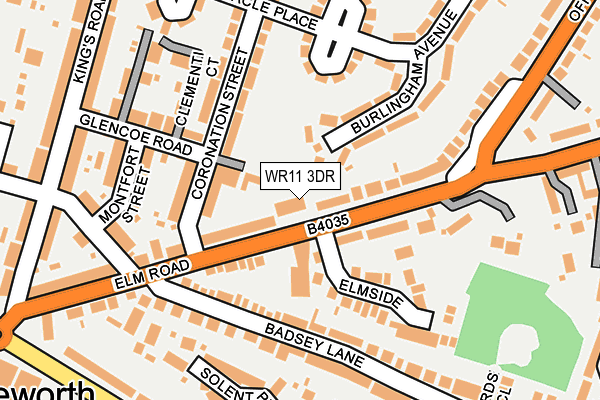 WR11 3DR map - OS OpenMap – Local (Ordnance Survey)