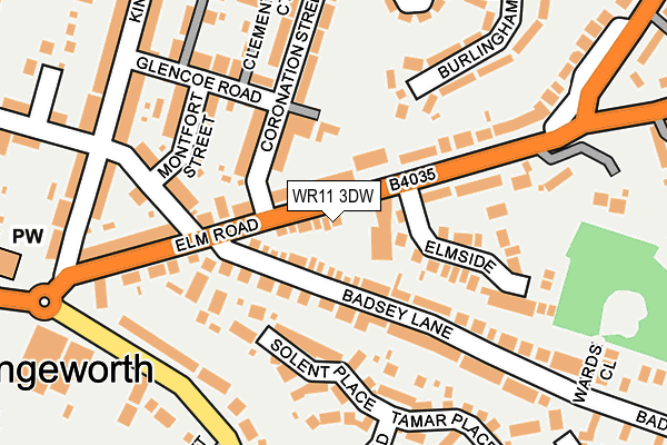 WR11 3DW map - OS OpenMap – Local (Ordnance Survey)
