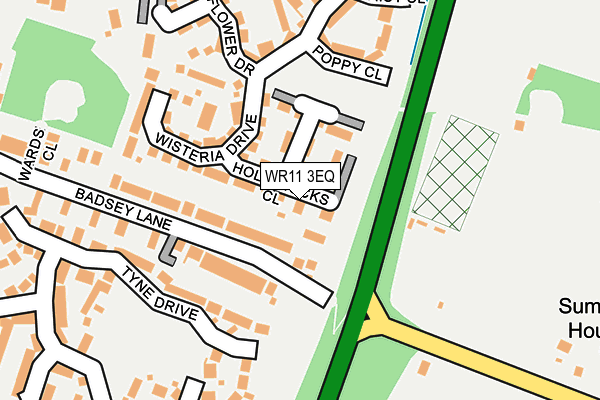 WR11 3EQ map - OS OpenMap – Local (Ordnance Survey)