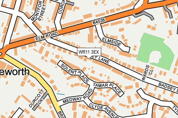 WR11 3EX map - OS OpenMap – Local (Ordnance Survey)