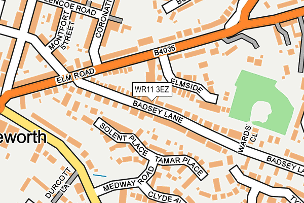 WR11 3EZ map - OS OpenMap – Local (Ordnance Survey)