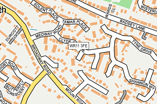 WR11 3FE map - OS OpenMap – Local (Ordnance Survey)