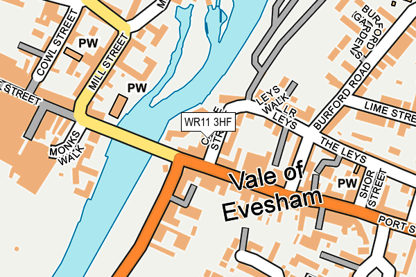 WR11 3HF map - OS OpenMap – Local (Ordnance Survey)