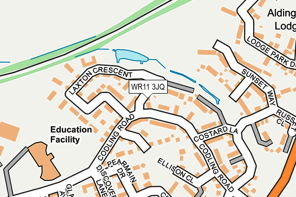 WR11 3JQ map - OS OpenMap – Local (Ordnance Survey)