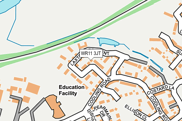 WR11 3JT map - OS OpenMap – Local (Ordnance Survey)