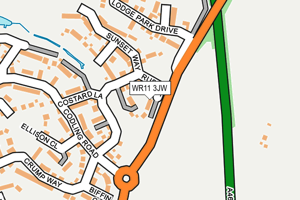 WR11 3JW map - OS OpenMap – Local (Ordnance Survey)