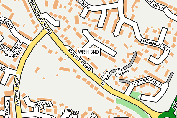 WR11 3ND map - OS OpenMap – Local (Ordnance Survey)