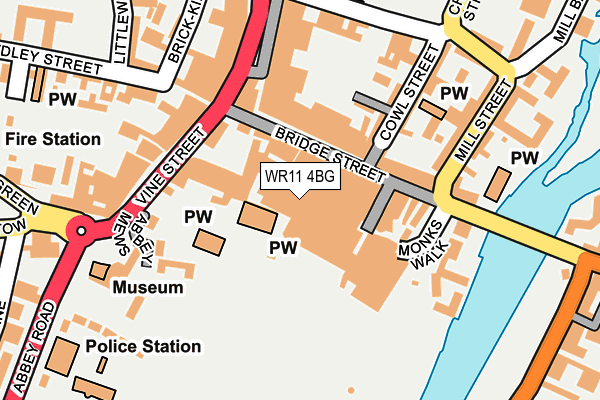 WR11 4BG map - OS OpenMap – Local (Ordnance Survey)