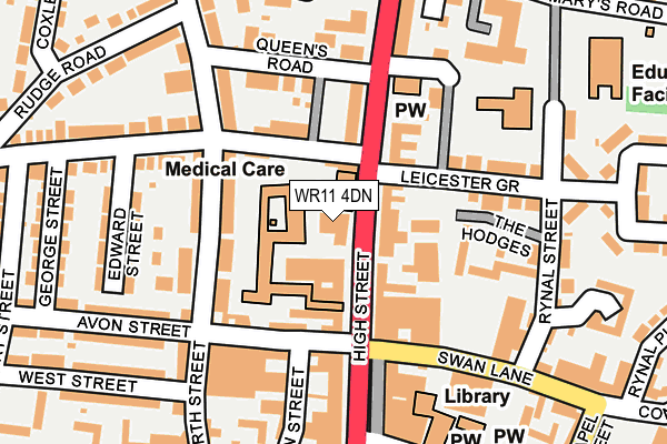 WR11 4DN map - OS OpenMap – Local (Ordnance Survey)