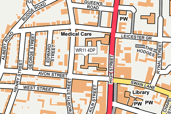 WR11 4DP map - OS OpenMap – Local (Ordnance Survey)