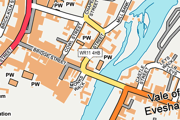 WR11 4HB map - OS OpenMap – Local (Ordnance Survey)