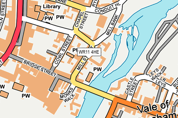WR11 4HE map - OS OpenMap – Local (Ordnance Survey)
