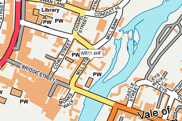 WR11 4HF map - OS OpenMap – Local (Ordnance Survey)