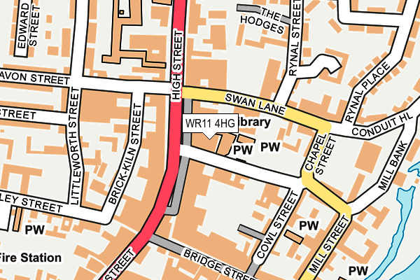 WR11 4HG map - OS OpenMap – Local (Ordnance Survey)