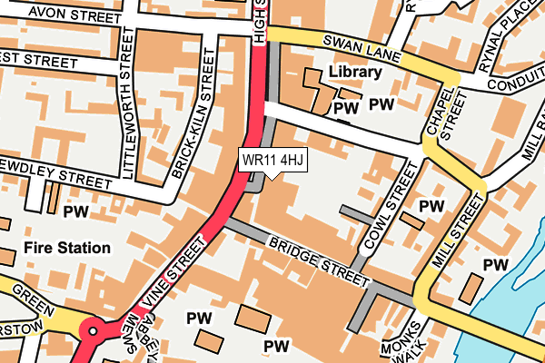 WR11 4HJ map - OS OpenMap – Local (Ordnance Survey)
