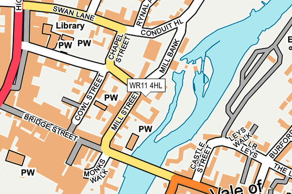 WR11 4HL map - OS OpenMap – Local (Ordnance Survey)