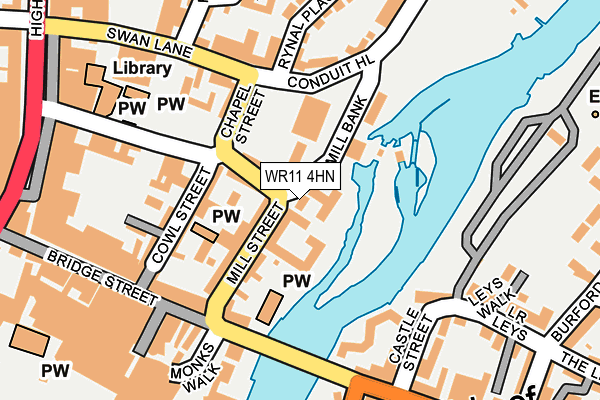 WR11 4HN map - OS OpenMap – Local (Ordnance Survey)