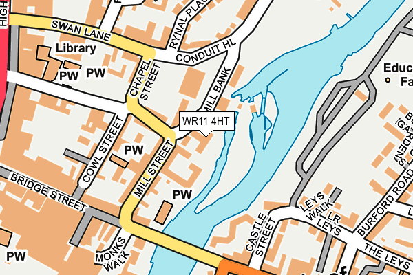WR11 4HT map - OS OpenMap – Local (Ordnance Survey)