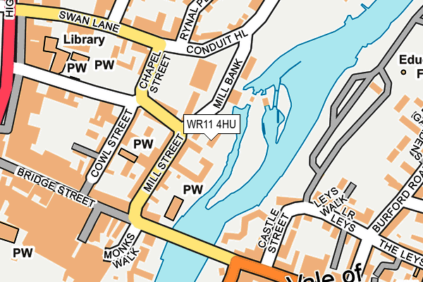 WR11 4HU map - OS OpenMap – Local (Ordnance Survey)