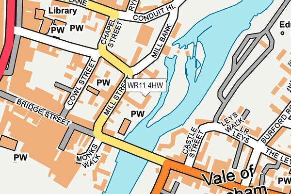 WR11 4HW map - OS OpenMap – Local (Ordnance Survey)