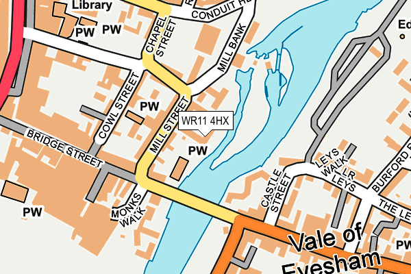 WR11 4HX map - OS OpenMap – Local (Ordnance Survey)