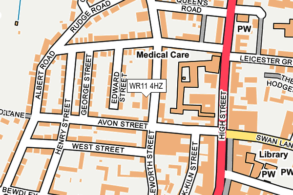 WR11 4HZ map - OS OpenMap – Local (Ordnance Survey)