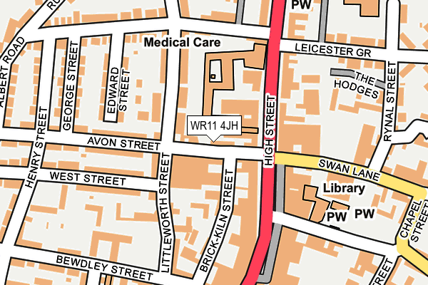 WR11 4JH map - OS OpenMap – Local (Ordnance Survey)