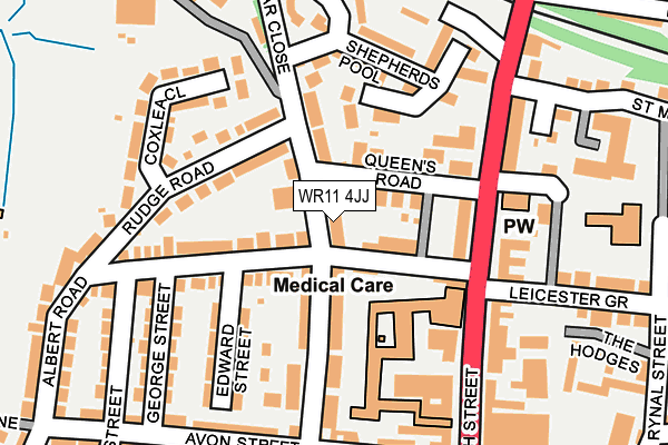 WR11 4JJ map - OS OpenMap – Local (Ordnance Survey)