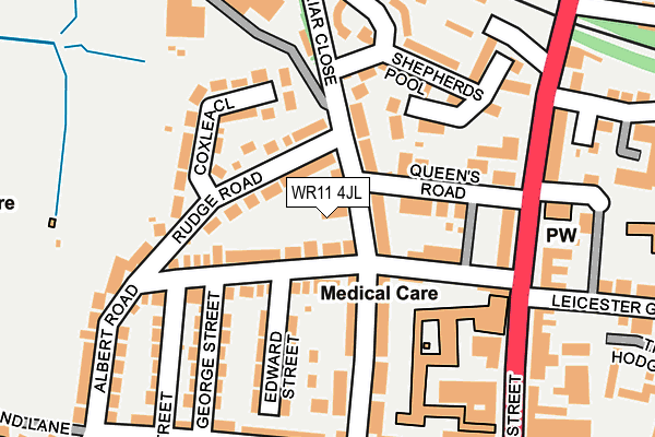 WR11 4JL map - OS OpenMap – Local (Ordnance Survey)