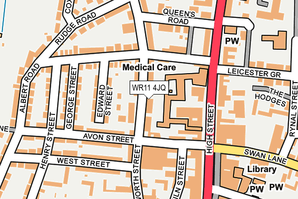 WR11 4JQ map - OS OpenMap – Local (Ordnance Survey)