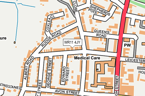 WR11 4JY map - OS OpenMap – Local (Ordnance Survey)