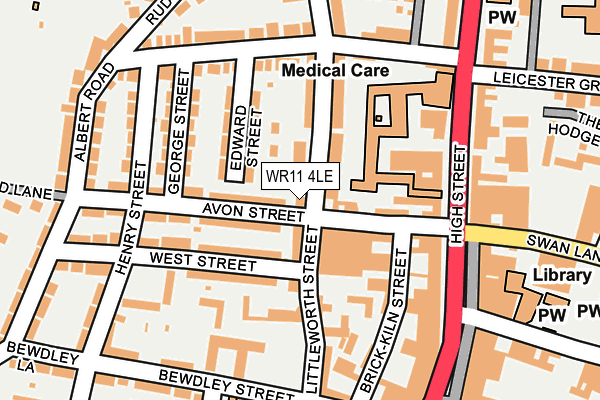 WR11 4LE map - OS OpenMap – Local (Ordnance Survey)