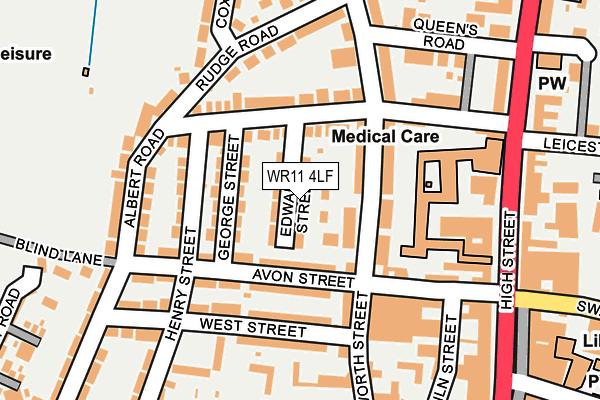 WR11 4LF map - OS OpenMap – Local (Ordnance Survey)