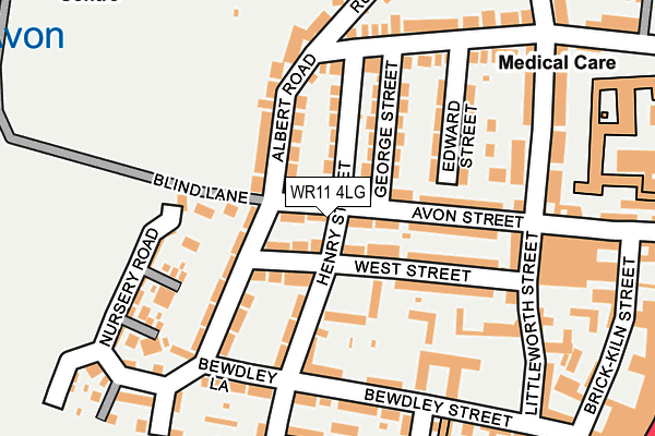 WR11 4LG map - OS OpenMap – Local (Ordnance Survey)