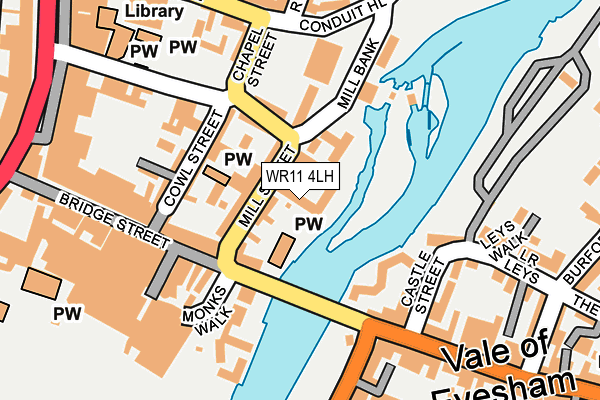 WR11 4LH map - OS OpenMap – Local (Ordnance Survey)
