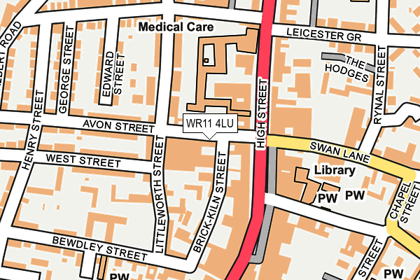 WR11 4LU map - OS OpenMap – Local (Ordnance Survey)