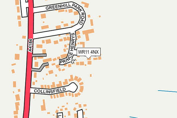 WR11 4NX map - OS OpenMap – Local (Ordnance Survey)