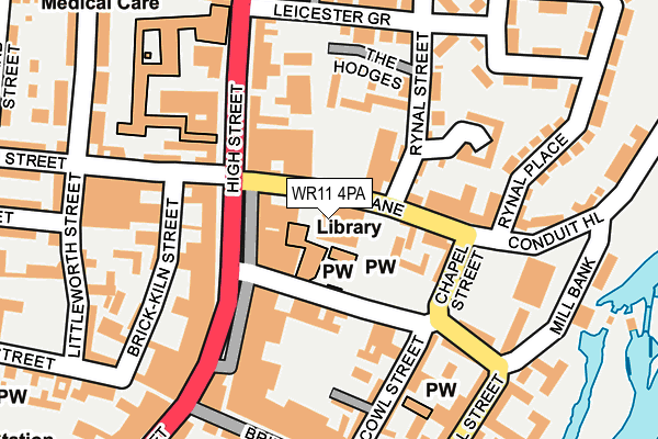 WR11 4PA map - OS OpenMap – Local (Ordnance Survey)