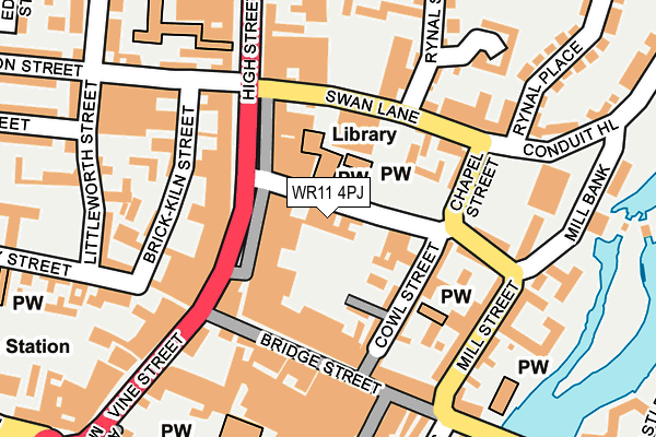 WR11 4PJ map - OS OpenMap – Local (Ordnance Survey)