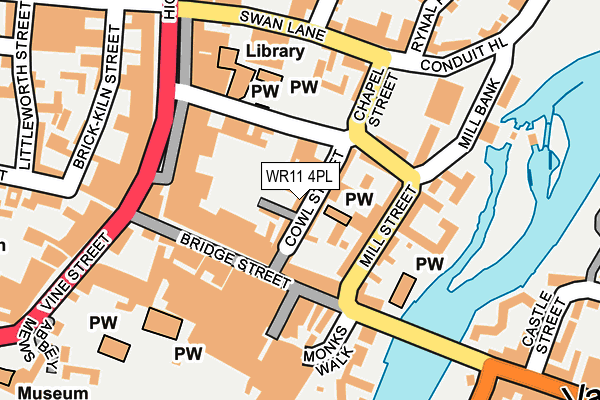 WR11 4PL map - OS OpenMap – Local (Ordnance Survey)