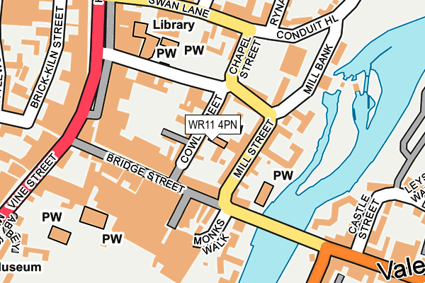 WR11 4PN map - OS OpenMap – Local (Ordnance Survey)