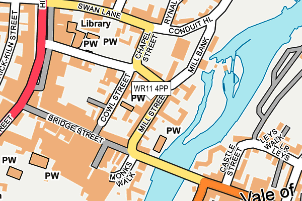 WR11 4PP map - OS OpenMap – Local (Ordnance Survey)