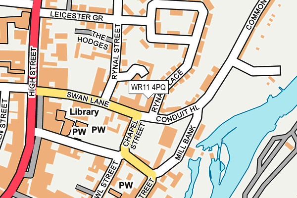 WR11 4PQ map - OS OpenMap – Local (Ordnance Survey)