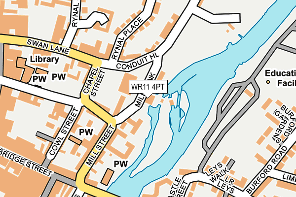 WR11 4PT map - OS OpenMap – Local (Ordnance Survey)